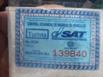 My Guatemalan tax disc